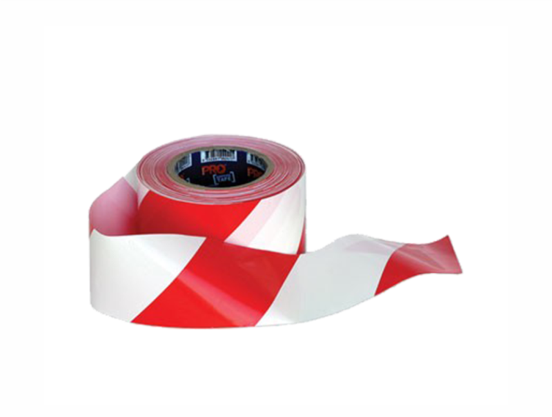BARRIER TAPE RED & WHITE – 100m-ROLL