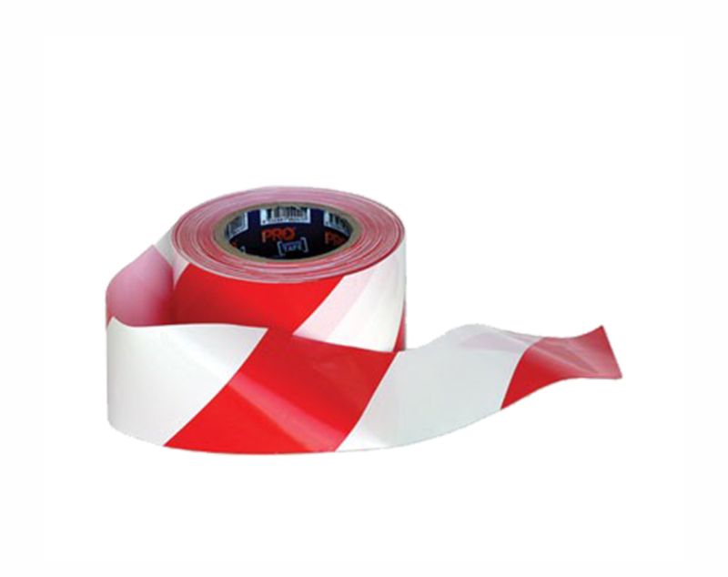BARRIER TAPE RED & WHITE – 100m-ROLL