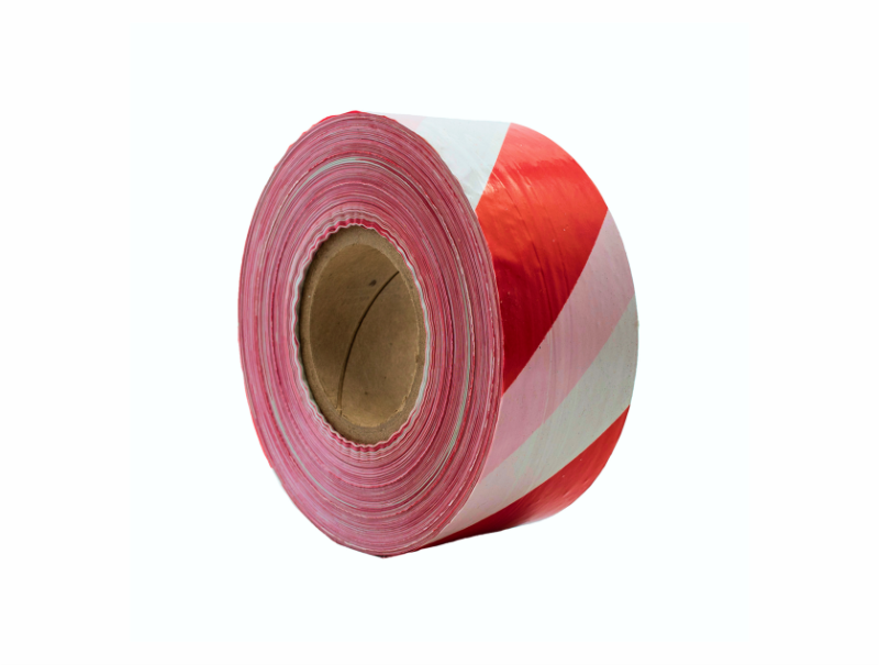 BARRIER TAPE RED & WHITE – 500m-ROLL
