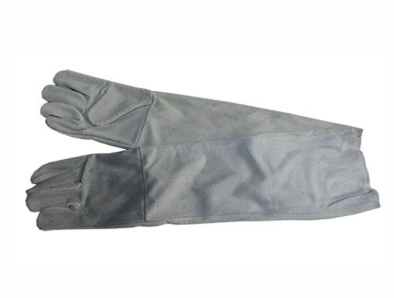 GLOVES 16″ CHROME LEATHER DOUBLE PALM SHOULDER