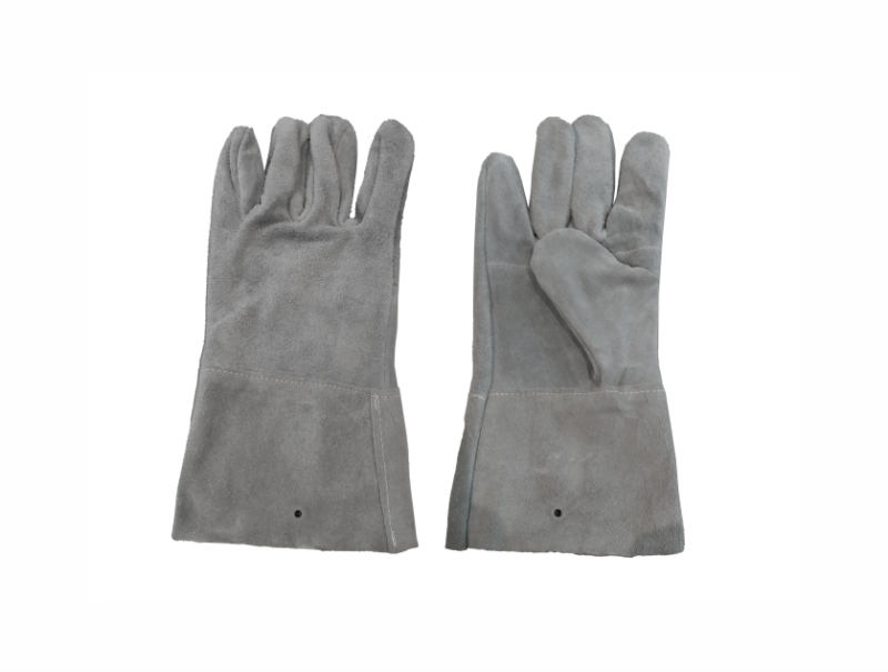 GLOVES 4″ CHROME LEATHER DOUBLE PALM WRIST