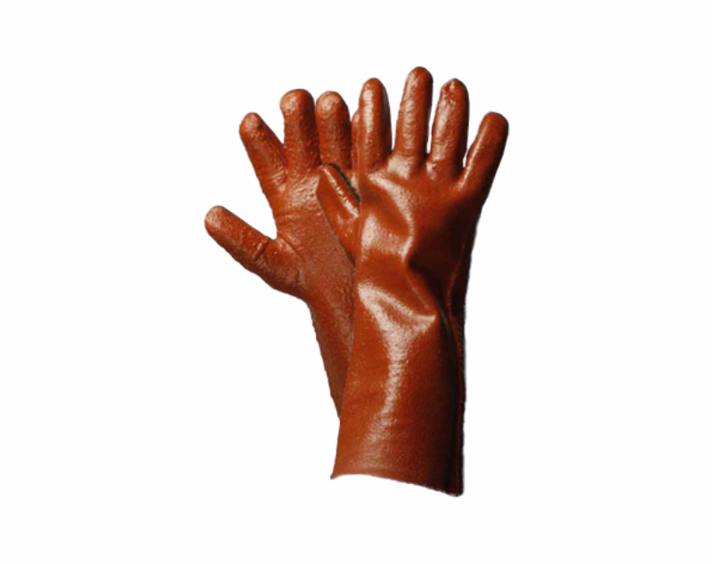 GLOVES BROWN 35cm OPEN CUFF