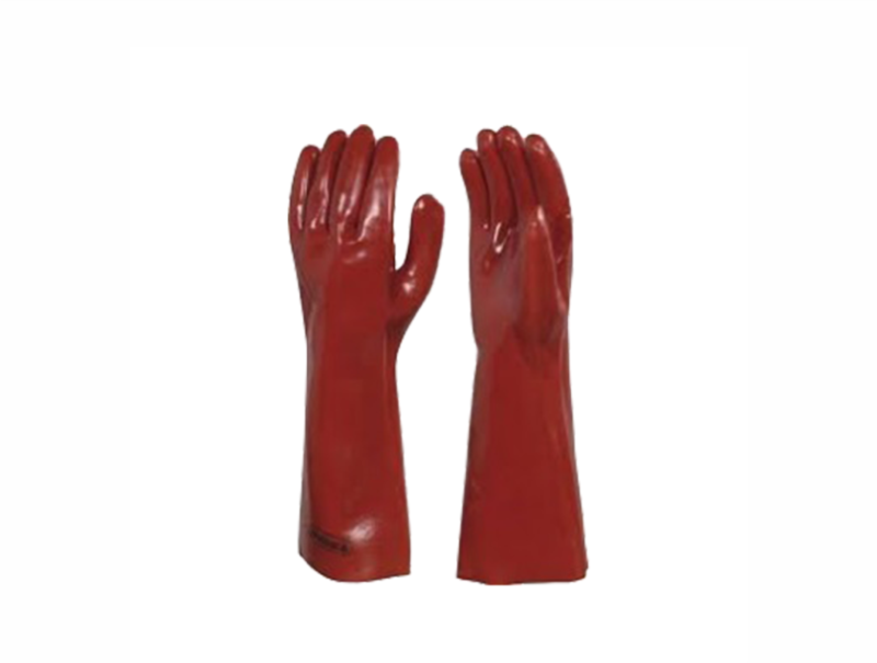 GLOVES BROWN 40cm OPEN CUFF