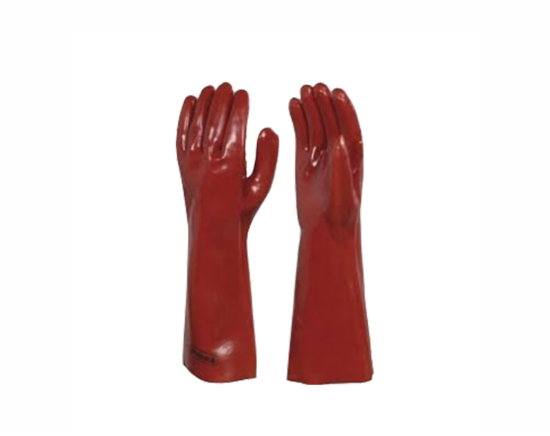 GLOVES BROWN 40cm OPEN CUFF