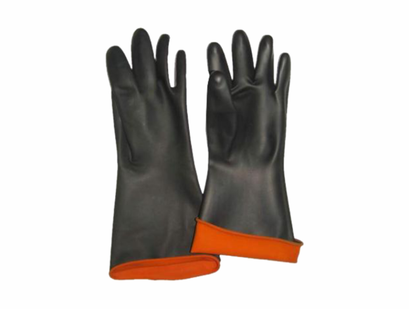 GLOVES INDUSTRIAL RUBBER 35CM