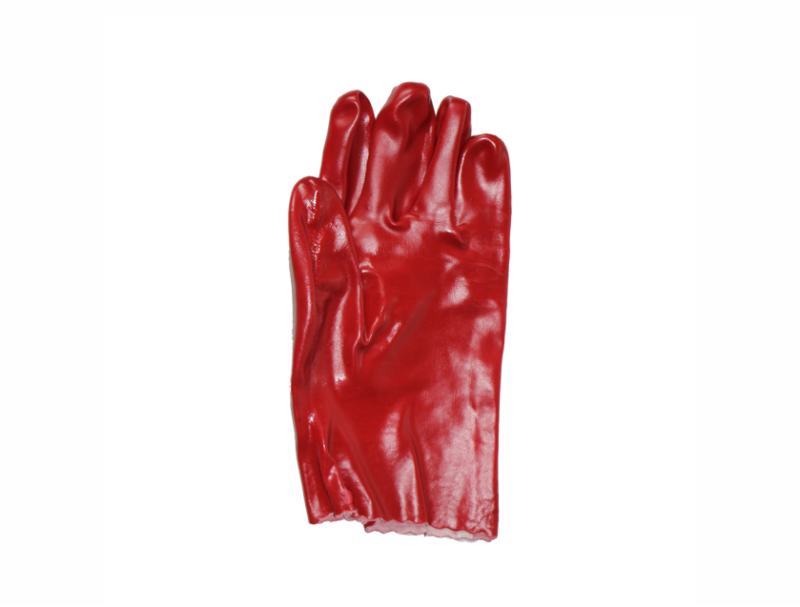 GLOVES RED 27cm OPEN CUFF