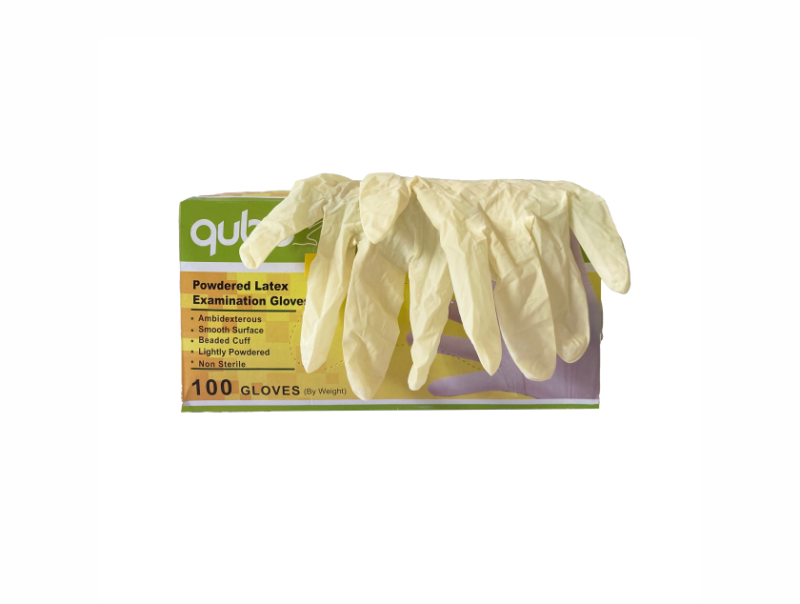 LATEX GLOVES EXAMINATION POWDERED (100)
