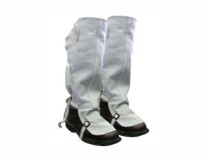 SPATS-CHROME-LEATHER-KNEE