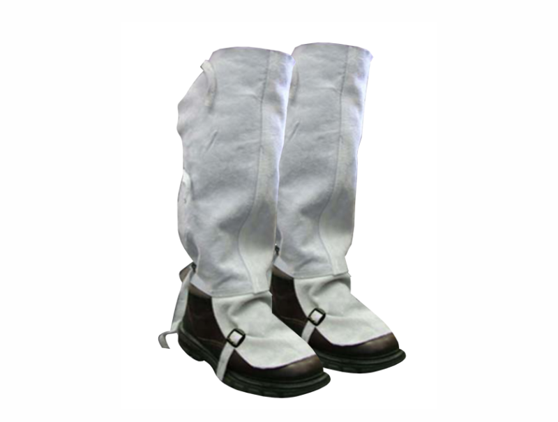 SPATS-CHROME-LEATHER-KNEE