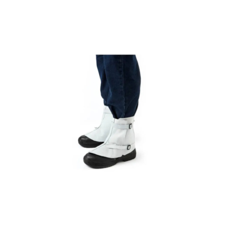 Chrome Leather Ankle Spats