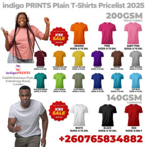 indigo PRINTS Plain T-Shirts Pricelist