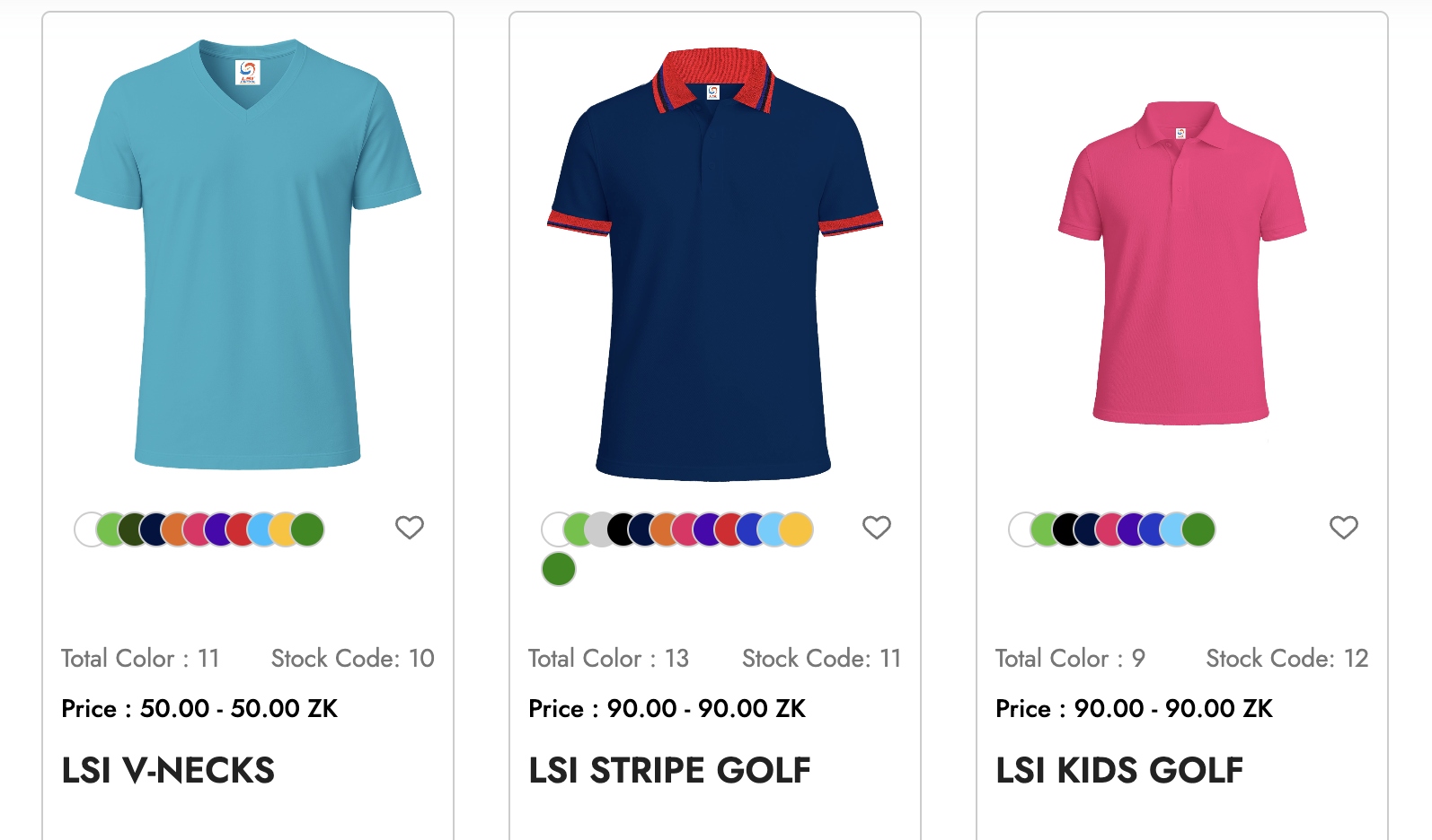 LSI INTERLOCK GOLF Shirt 280 GSM