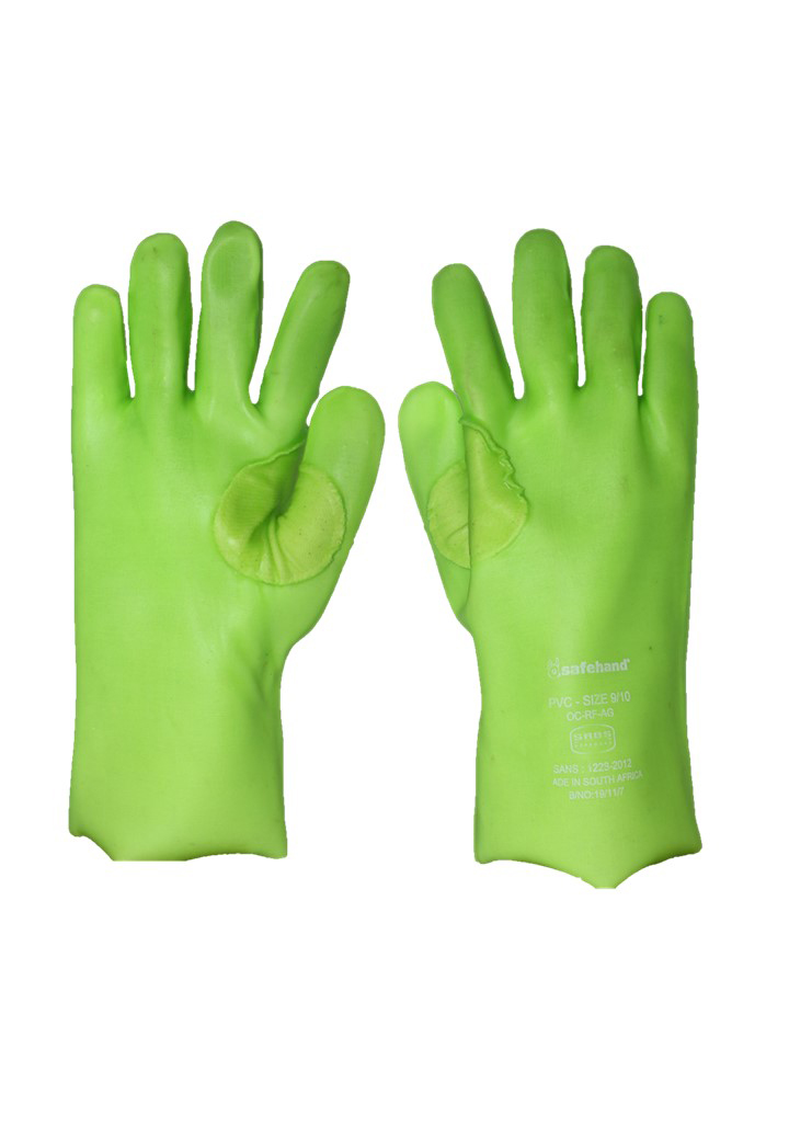 SAFEHAND GLOVES PVC LIME GREEN 27CM Lusaka Zambia