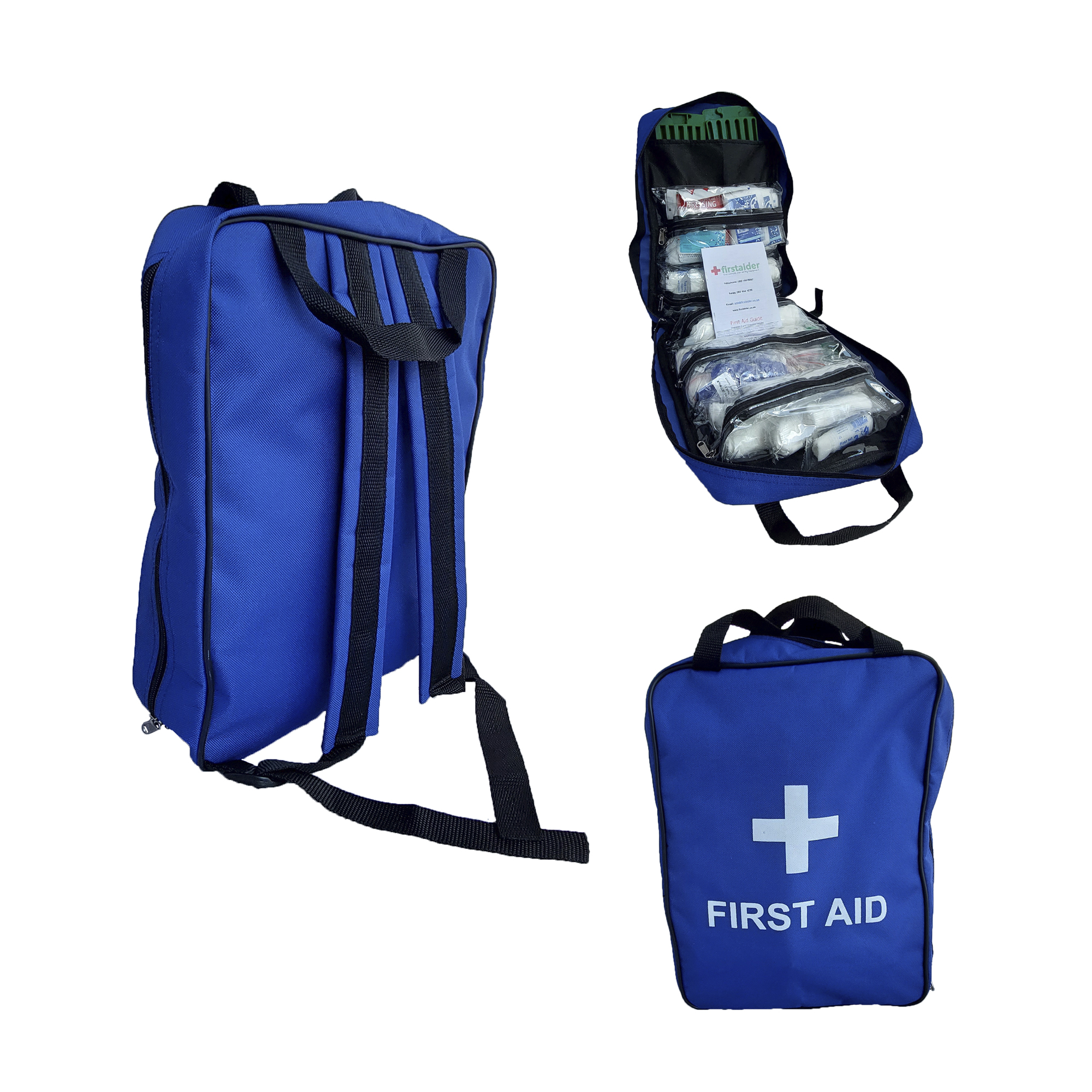 Regulation 7 First Aid Kit in Blue Grab Bag With Back Straps Lusaka Zambia